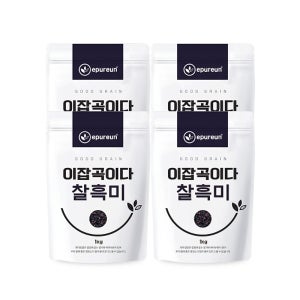 [이잡곡이다] 25년산 햇 국산 찰흑미 1kg x 4봉
