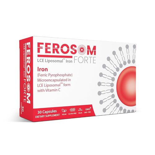 [아마존 공식]Ferosom Forte LCE 리포솜 <b>철</b> 캡슐 - 비타민 C가 함유된 원소 철분 <b>30</b>mg - 여성 및 남성용 부드러운 보충제 - 삼키기 쉬운 비건 캡슐, <b>30</b>개
