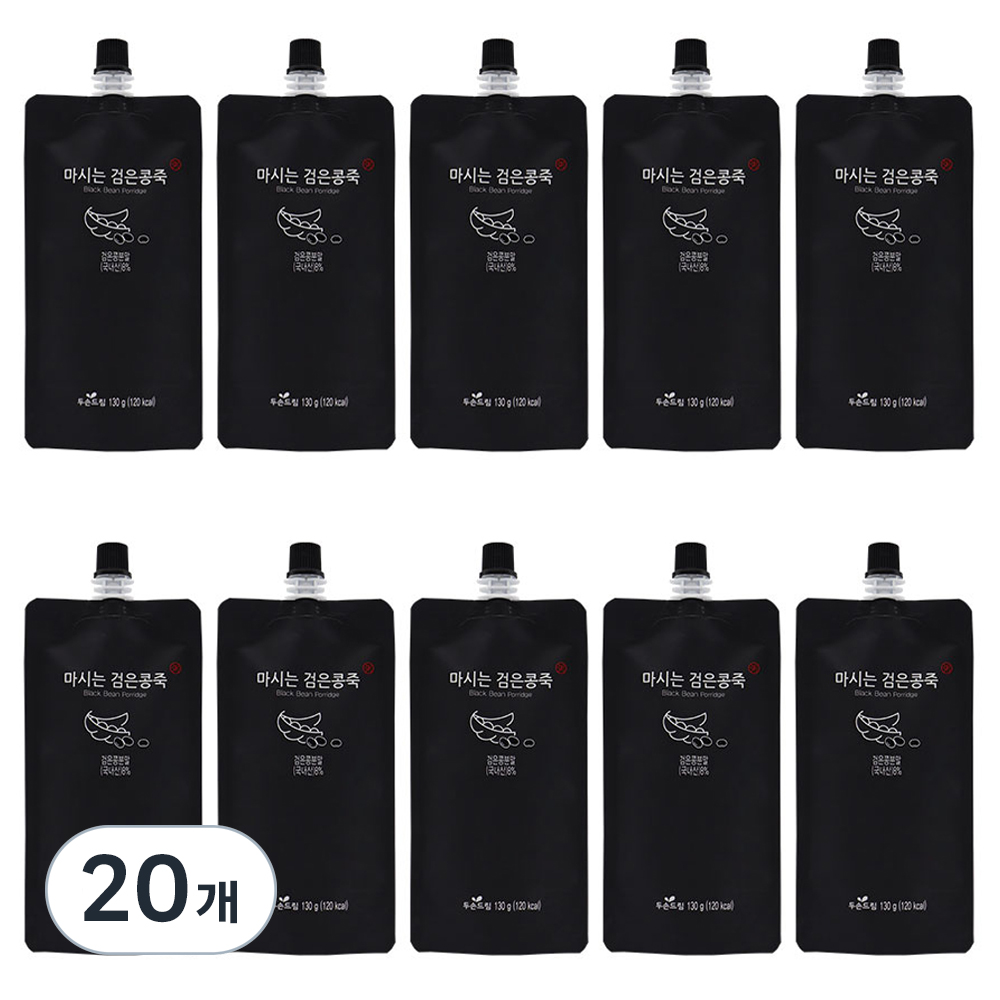 마시는 검은콩죽 간편한 즉석 죽 두손드림
