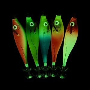 듀라맥스 낚시 형광에기 두족류  문어 쭈꾸미 갑오징어 낚시 루어 타투 카키