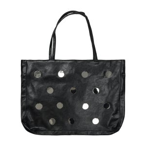 폴리수엠 메탈릭 디스크 쇼퍼 백 블랙 PL254BG01BK