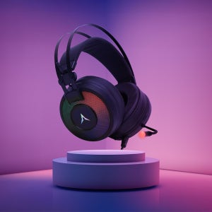 앱코 G600 가상 7.1 RGB 게이밍 헤드셋 블랙