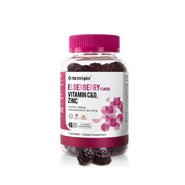 엔젯오리진 NZ오리진 <b>엘더베리맛 비타민CD 아연</b>70구미