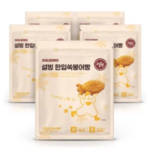 설빙 한입속 붕어빵 슈크림맛 375g 5개 간식 홈파티용