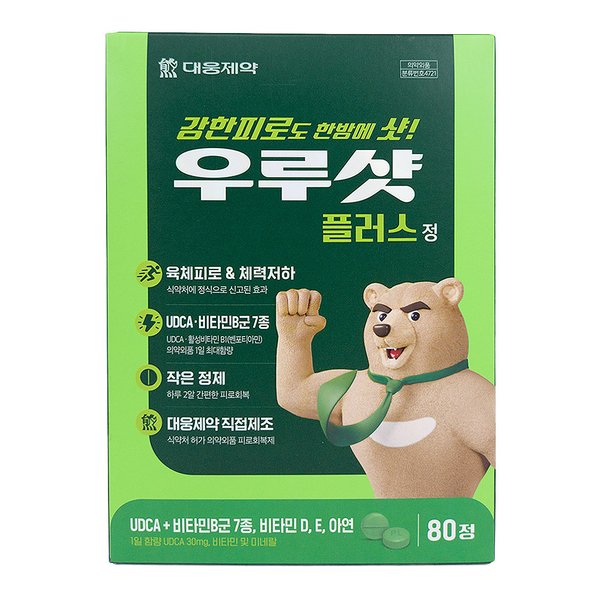 대웅제약 대웅제약 <b>우루샷</b> 플러스 80정 gx