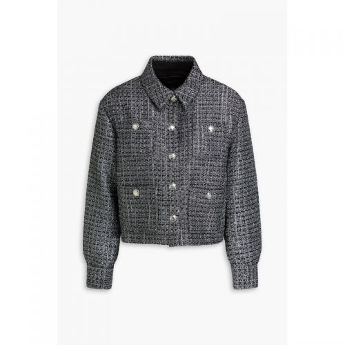 마쥬 Sequin-embellished metallic tweed jacket
