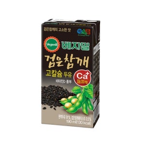 베지밀 검은 참깨 고칼슘 두유 190ml 24팩