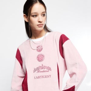 [라티젠] L7 BLOCK VELOUR TOP(PINK) L23WITS02PK