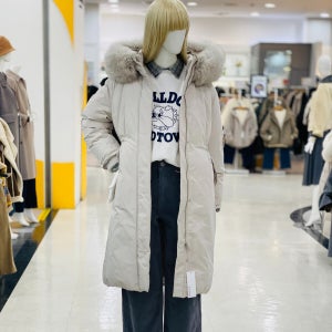 클리지 폭스 후드 구스 다운 롱 패딩 CO9WDW01-13F