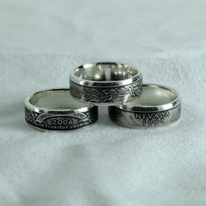 미국 네바다쿼터달러 동전은반지, 그루터기 동전반지