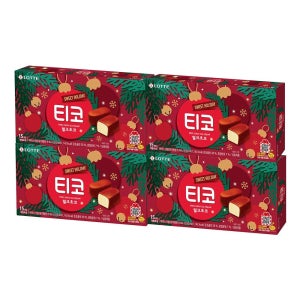 [롯데백화점] 롯데웰푸드 크리스마스 스페셜 에디션 티코 밀크초코 510ml x4개 LE1220618227