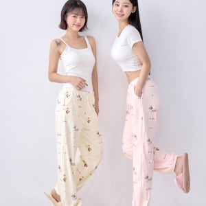 퍼피 코지 극세사 수면 바지