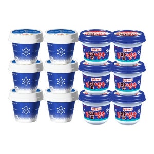 [롯데백화점] 롯데웰푸드 찰떡우유빙수설 250mlx6 + 일품 팥빙수 240mlx6 LE1219605214