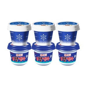 [롯데백화점] 롯데웰푸드 찰떡우유빙수설 250mlx3 + 일품 팥빙수 240mlx3 LE1219605210