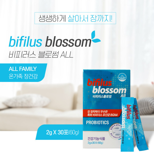 비피러스 블로썸 ALL 30포 프로바이오틱스 유산균 1개월분 프리미엄 유산균 <b>초당약품</b>