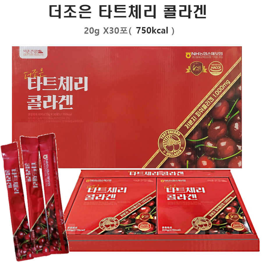 더존건강 <b>타트체리 콜라겐</b> 프리미엄 30포, 2개