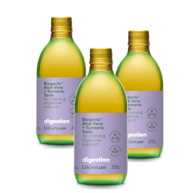 라이프스트림 바이오제닉 알로에베라 <b>터메릭</b> 토닉 500ml, 6개