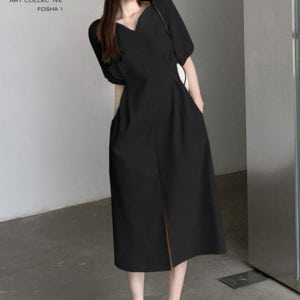 (모노무드) 모노무드 은플레이스 데일리 여름휴가원피스 깔끔 원피스 심플 팔뚝살커버