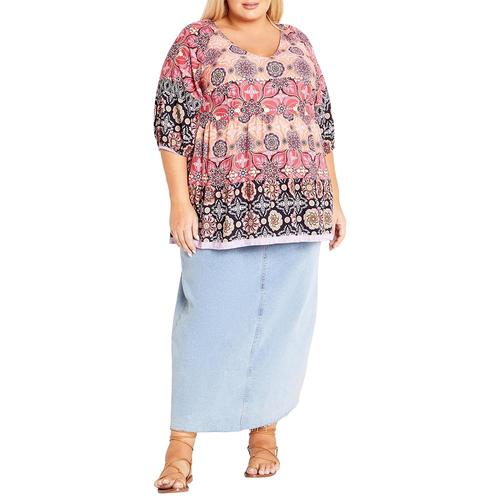 [아마존 공식]AVENUE 여성용 <b>플러스</b> 사이즈 튜닉 앨리스 BRD, 스위트 <b>세레네이드</b>, 스위트 <b>세레</b>나데