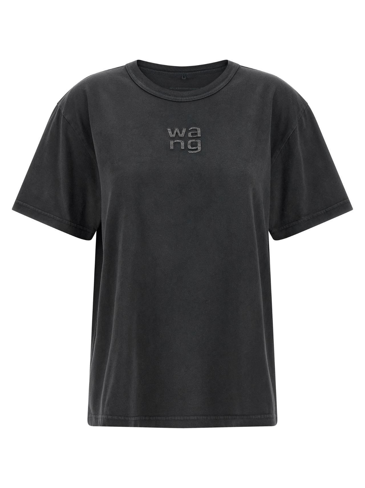 알렉산더왕 Hotfix logo T shirt Black 4CC1261220011 포함