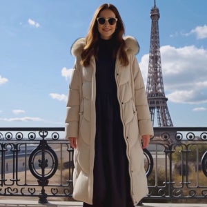 윈터글로우 아이보리 프리미엄 거위털 구스다운 리얼 폭스 퍼 후드 롱 패딩 점퍼[여우털 집업 긴 겨울 고급 브랜드 따뜻한 아우터 겉옷 외투 아웃터 돕바 돗바 파카 데일리룩 여행룩 명