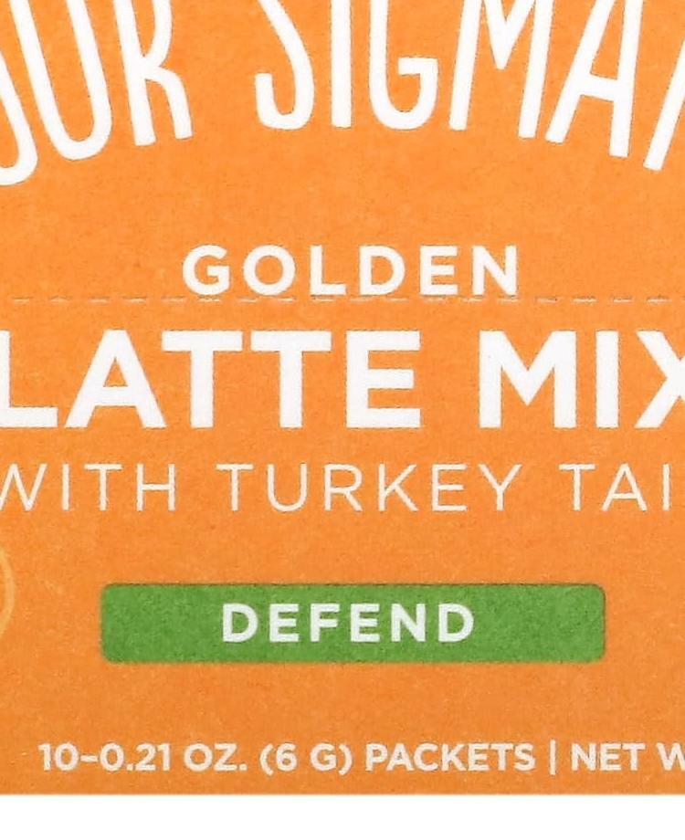 포 시크매틱 Golden Latte Mix <b>with</b> Turkey Tail 10 Packets (6 g) Each  1개