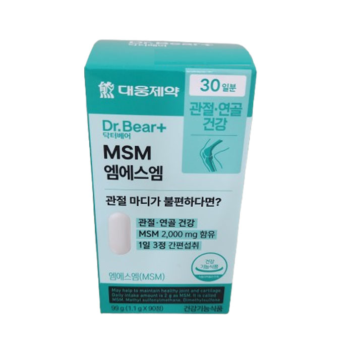 MSM엠에스엠 <b>연골</b>관절건강 <b>대웅제약</b> 관절케어  1개