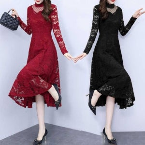 (모노무드) 모노무드 망사 하이넥 원피스 호캉스용 드레스 여름 정장 S