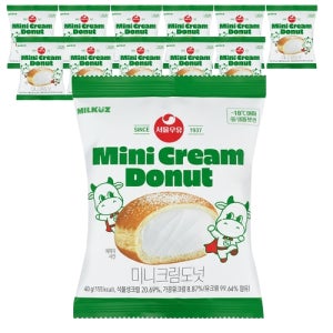 서울우유 미니 크림 도넛 40gx12개