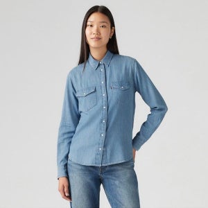 [롯데백화점] 리바이스 여성 웨스턴 데님 셔츠 린넨 혼방 16786-0105 LE1219303267