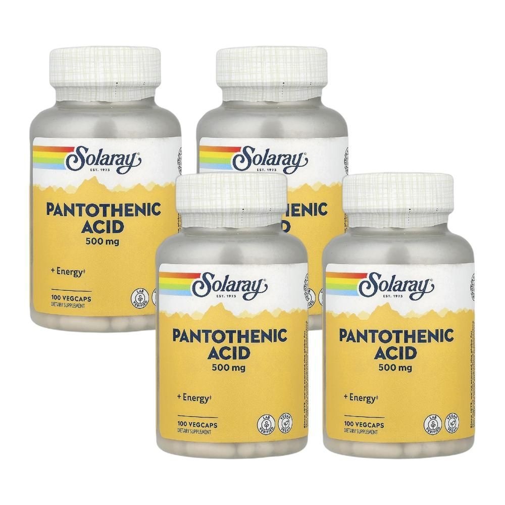솔라레이 <b>판토텐산</b> 500mg 베지 캡슐 100정 4병
