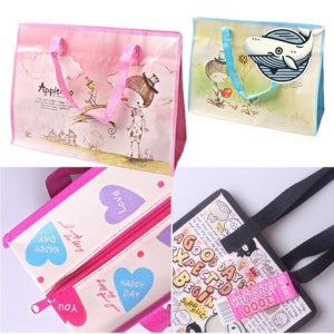 아기자기 디자인 다용도 쇼핑백 타포린 수납가방 타포린 타포린가방 타포린원단