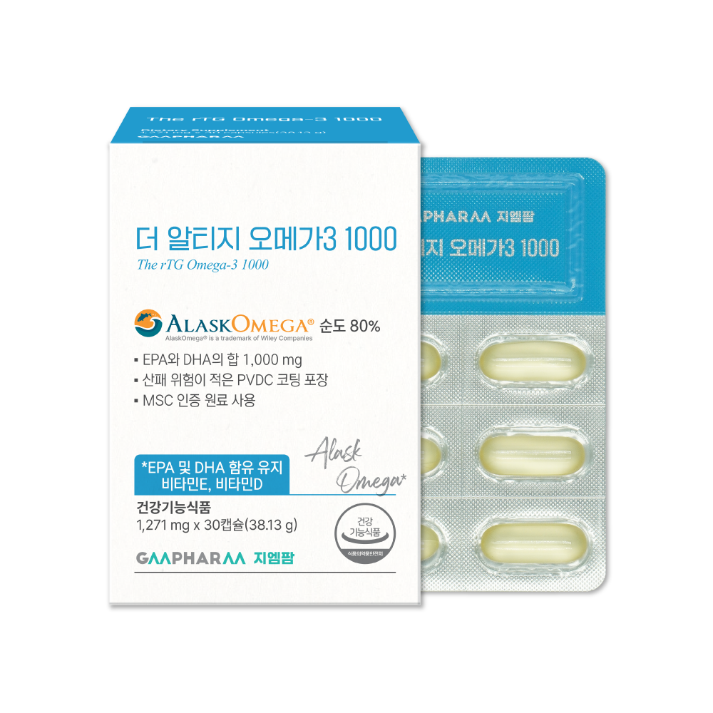 <b>지엠팜</b> 더 알티지 초임계 오메가3 30캡슐, 3개
