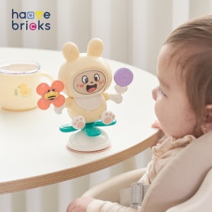 하베브릭스 하베브릭스 버니 흡착 스피너 이유식 하이체어 6개월 7개월 8개월 9개월 아기 장난감 필수템