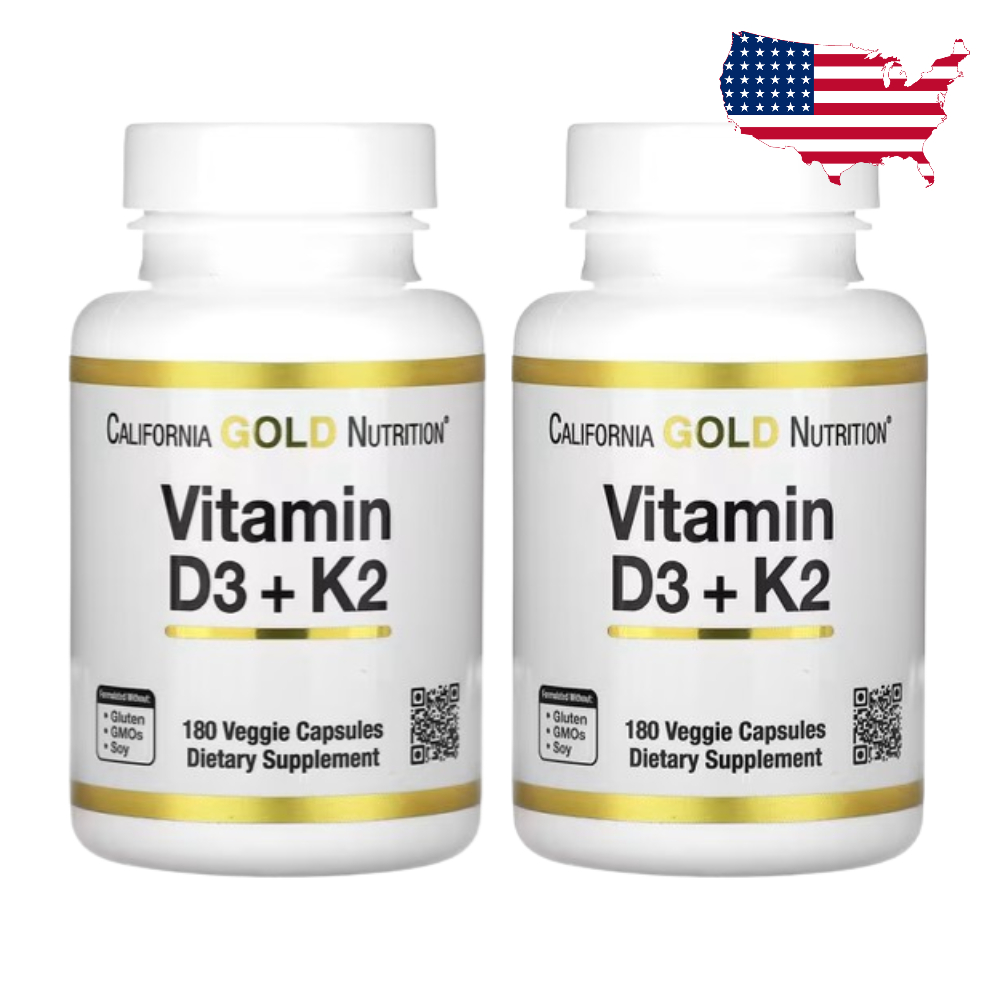 캘리포니아골드 CGN <b>비타민 D3</b> <b>K2</b> MK7 180캡슐, 1개