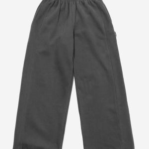 키지코 Ke608-Wide Sweat Pants Charcoal