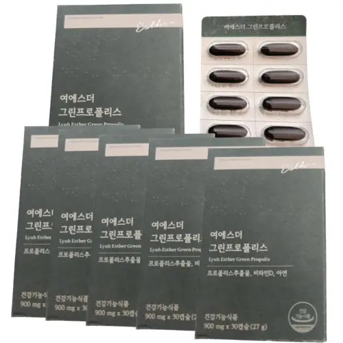 에스더몰 닥터에스더 그린<b>프로폴리스</b> 6박스 (900mg x 30캡슐 x 6박스)