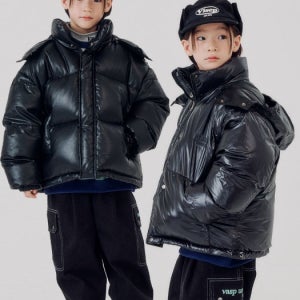 [비아셉템버] 스톤드 레더 리버서블 어린이패딩