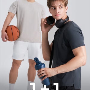 [미스터주] 추리닝 중독 러닝 티셔츠 3종 1+1 피트니스복