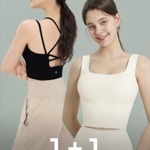스포츠탱크탑 플렉스 에어핏 여성스포츠민소매 퍼펙션 플라잉요가복 브라탑 1+1
