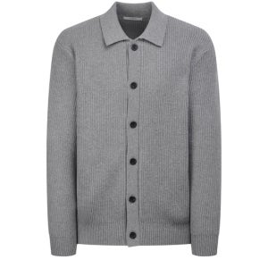 [헤지스 남성] 그레이 짜임 울혼방 가디건 HZSW6A204G2