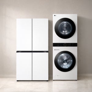 LG 디오스 오브제컬렉션 매직스페이스 냉장고 + LG 트롬 워시타워 (T875MHH111 + W21WAM)