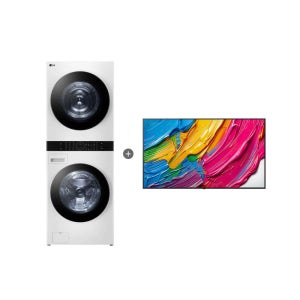 LG 트롬 오브제컬렉션 워시타워 + LG QNED AI TV (W21WAM + 65QNED75AEA)