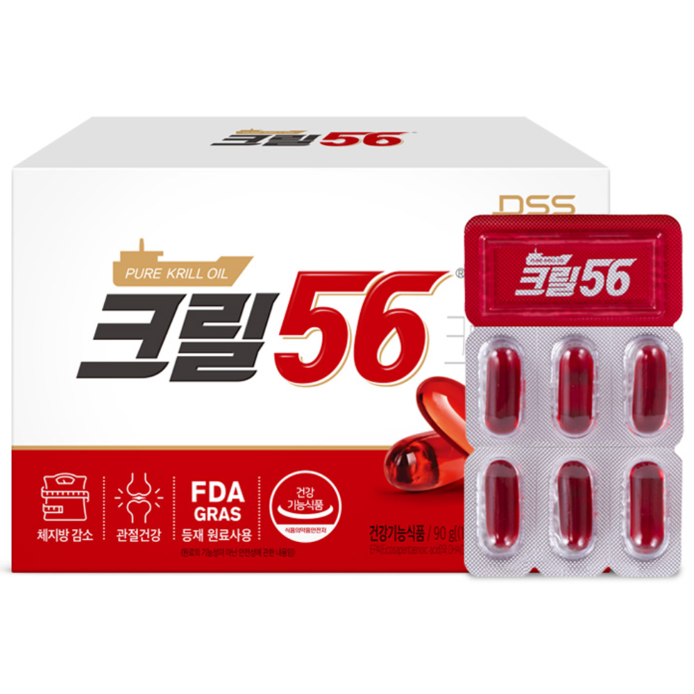 [본사직영] 펄세스 함익병 크릴56 크릴오일 3개월 1 000mg x 90캡슐  1개  90정