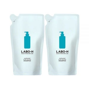 라보에이치 댄드러프클리닉 비듬 샴푸 리필 400ml, 2개
