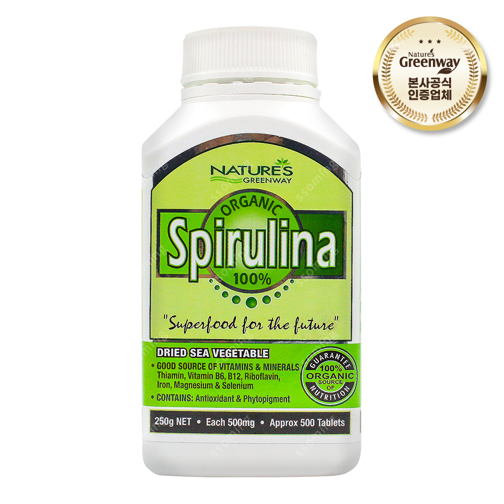 네이쳐스그린웨이 <b>스피루리나 500</b>mg <b>500</b>정, 1개