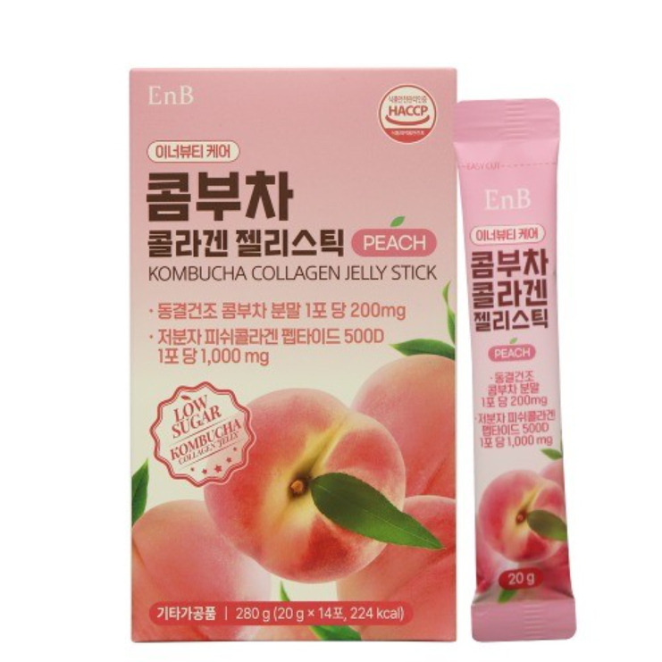 ENB 콤부차 콜라겐 젤리스틱 14포, 4개