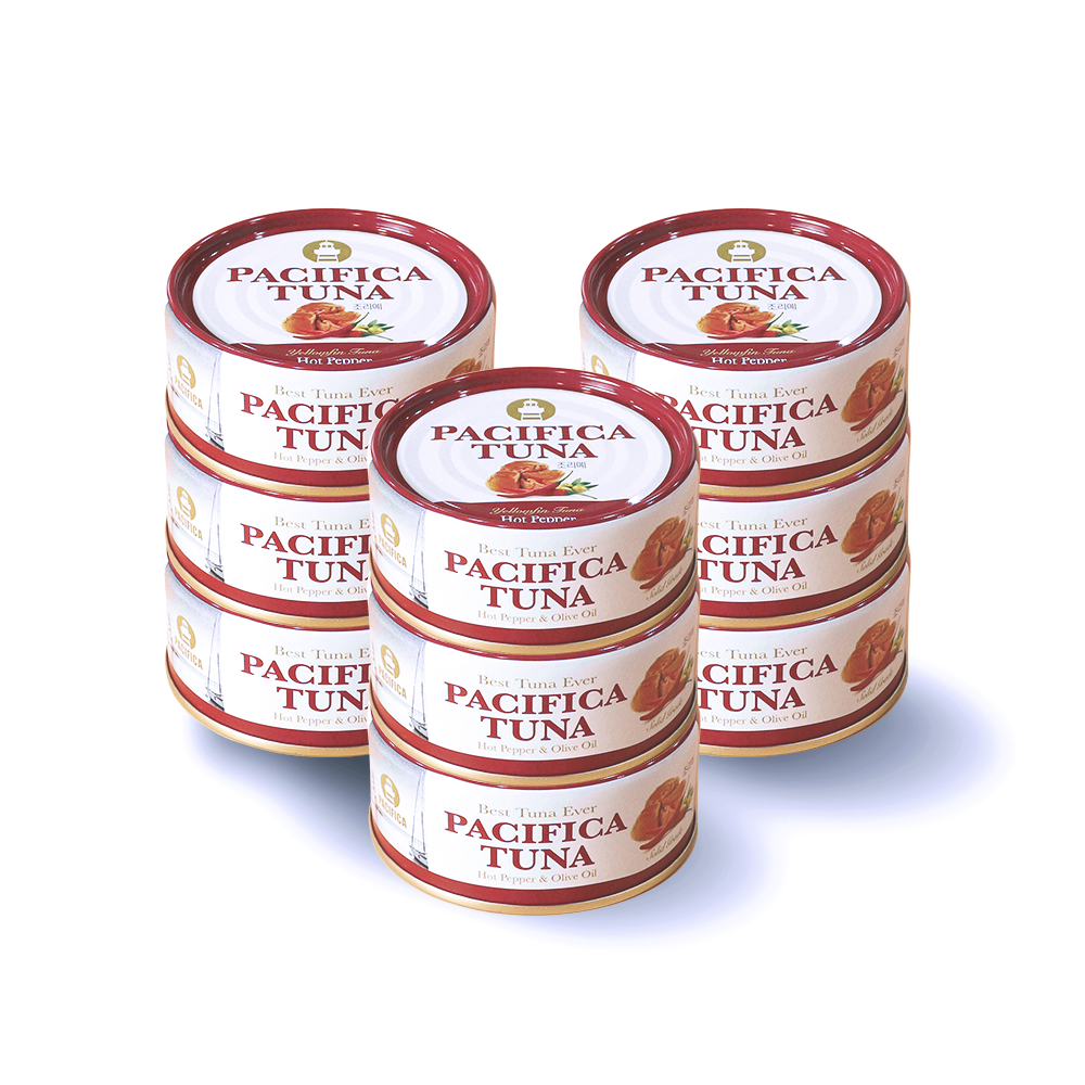 Ottogi SF Pacifica Tuna Yellowfin Chili Tuna with Olive Oil Canned Tuna 135g, 3 pcs
