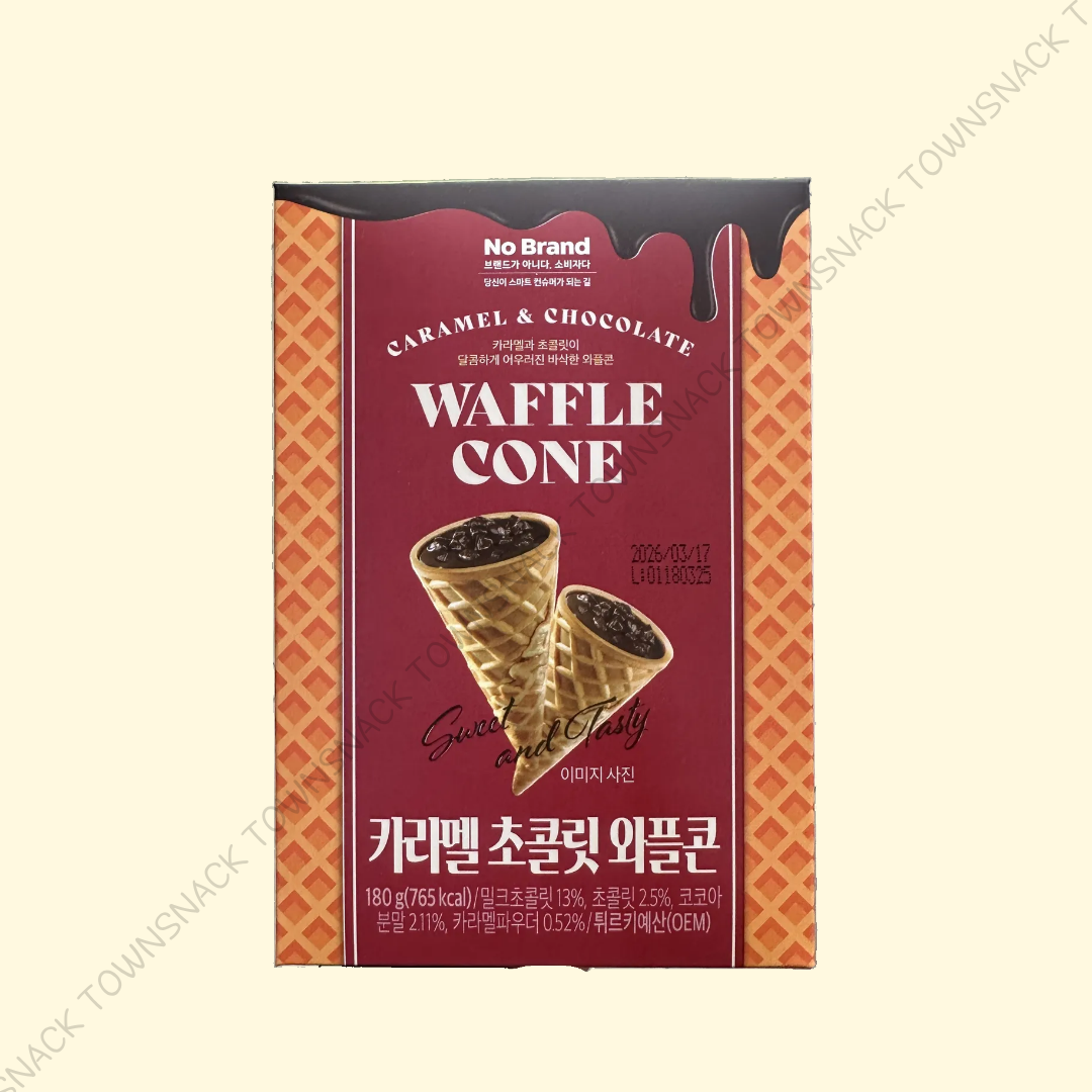 카라멜 초콜릿 와플콘