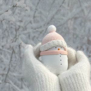 [부이] 눈사람 손난로 보조배터리 전기 핫팩 충전식 주머니난로 따뜻한선물